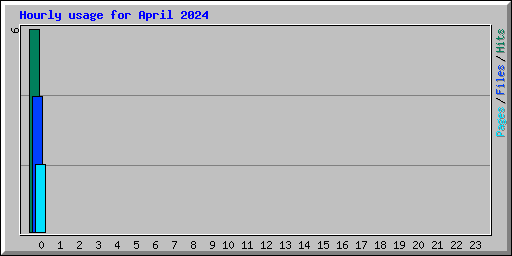 Hourly usage for April 2024