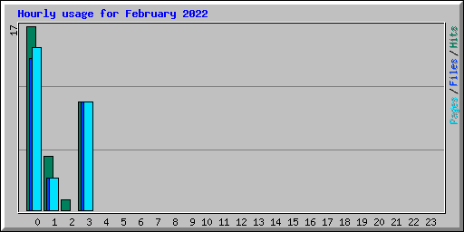 Hourly usage for February 2022